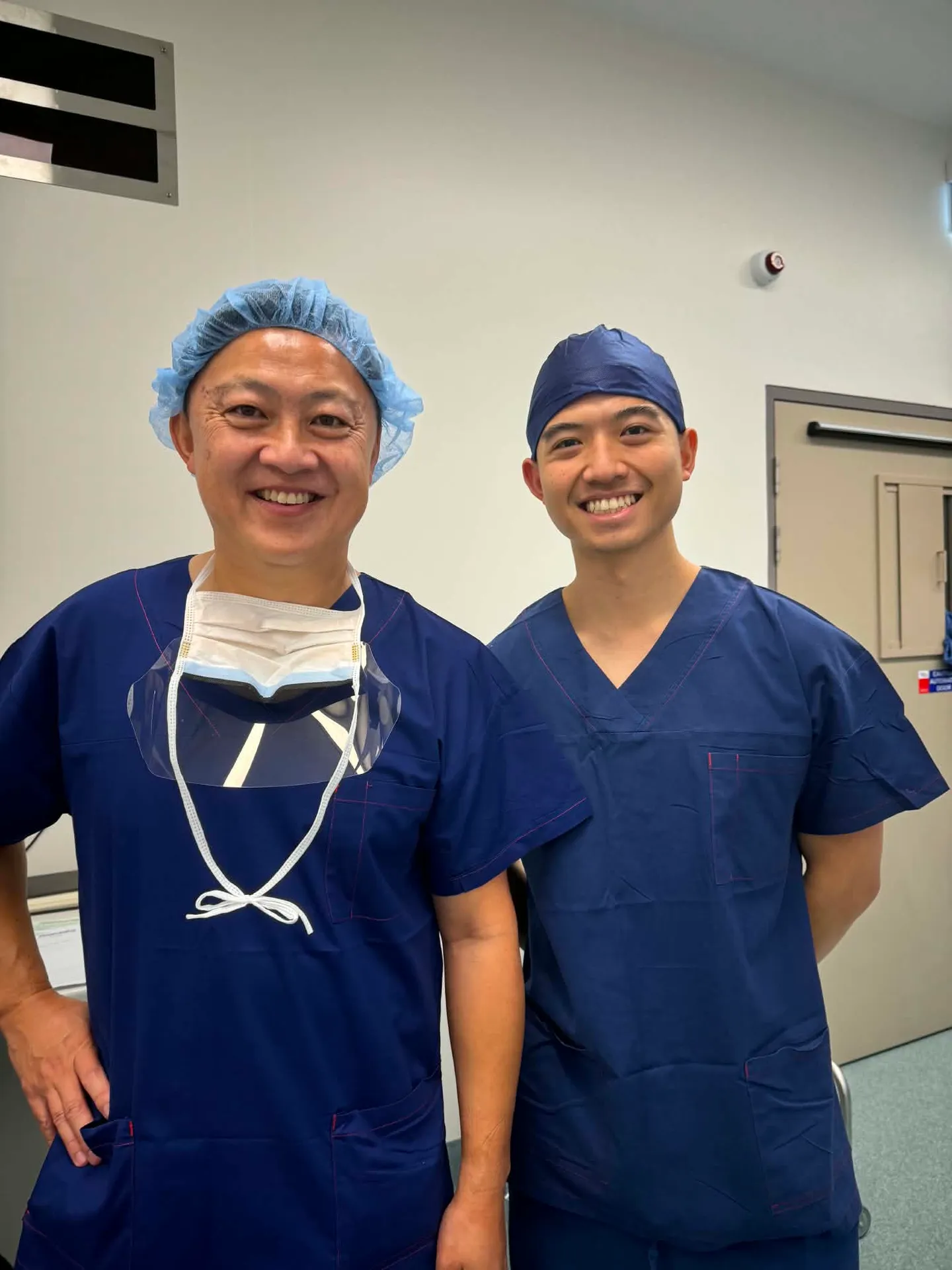 Matthew with a surgical team
